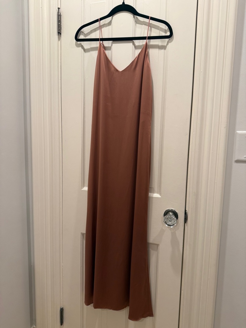 Reformation 100% Silk Slip Dress in Dusty Rose